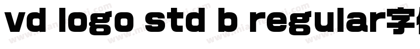 vd logo std b regular字体免费下载字体转换